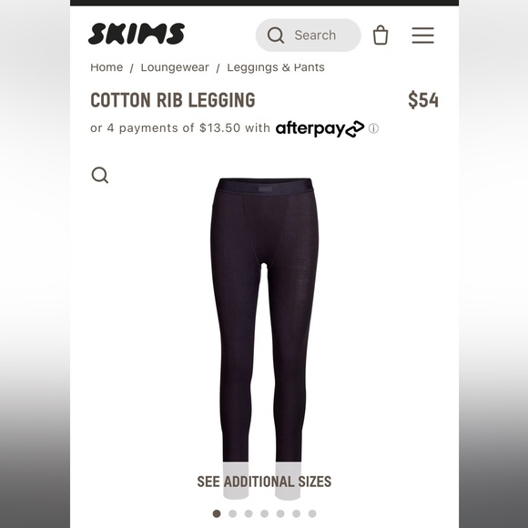 SKIMS Pants - Skims black leggings size small